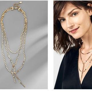 BaubleBar gold layering necklace